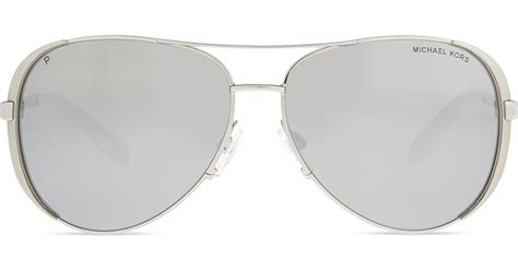 Lyst Michael Kors Mk5004 Chelsea Aviator Sunglasses In Metallic