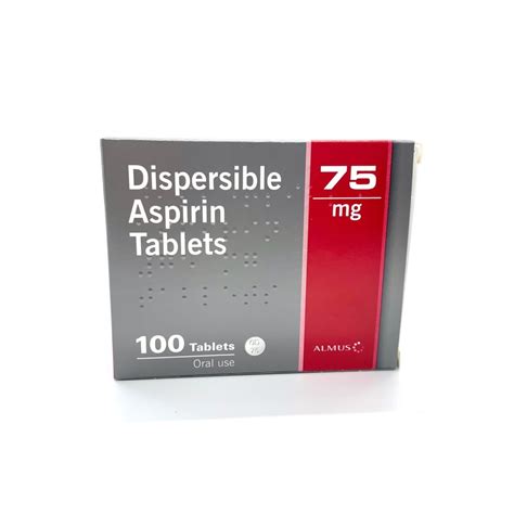 96 x Low Dose Dispersible Soluble Aspirin 75mg Tablets | Home Health UK