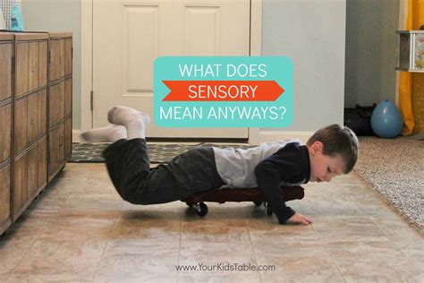 What Does Sensory Mean Your Kids Table