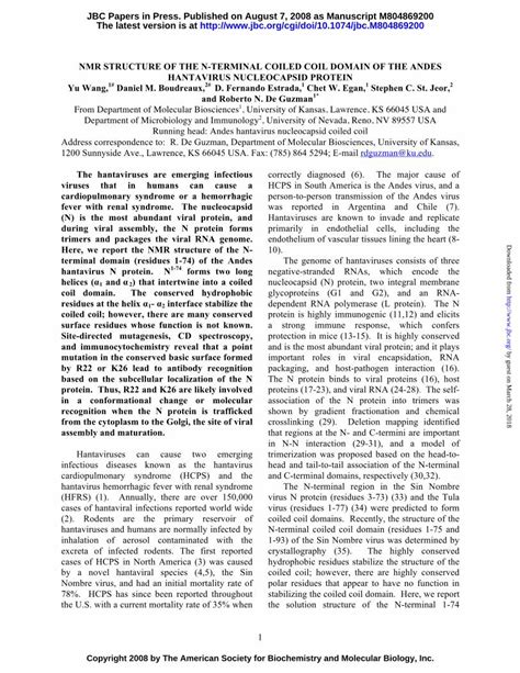 Pdf Nmr Structure Of The N Terminal Coiled Coil Domain Dokumen Tips