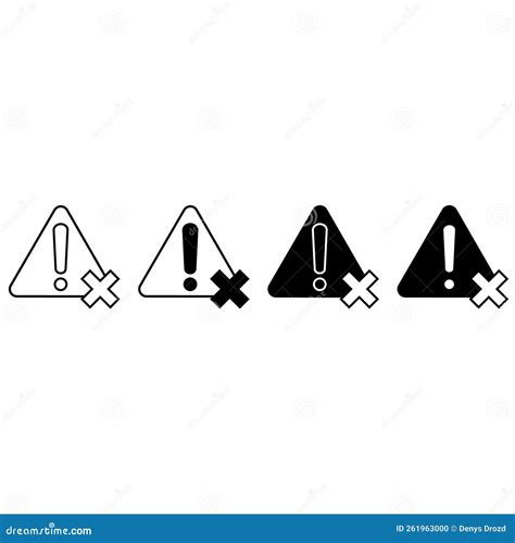 Simple Set Of Warnings Related Vector Icons Contains Such Signs As Alert Exclamation