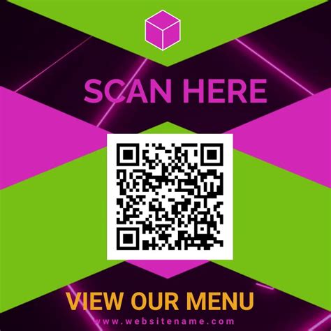 Qr Code Menu Template Postermywall