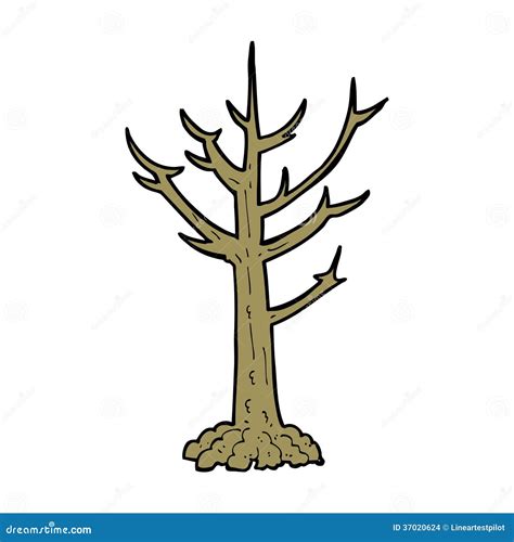 Cartoon Naked Tree Vector Illustration Cartoondealer