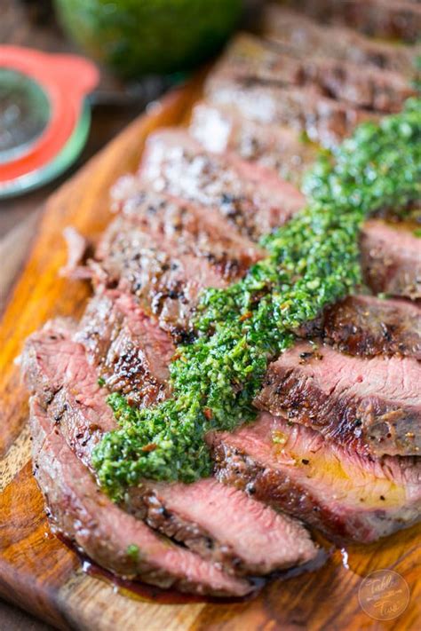 Grilled Flank Steak With Chimichurri Table For Two