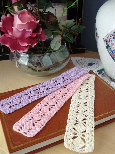 Olga's Home and Garden Blog: Pretty Bookmarks and Reading Challenge | Crochet bookmark pattern ...