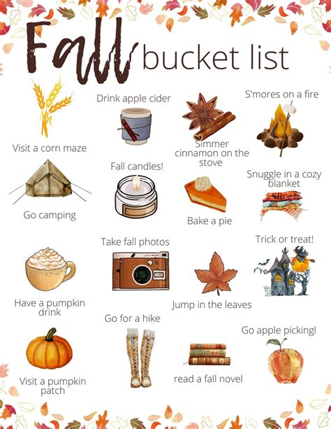 The Ultimate Fall Bucket List Fall Bucket List Ideas