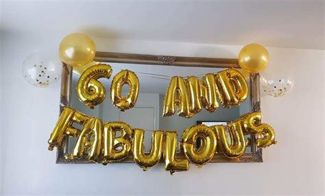 Buy JeVenis Set Of 16 60 And Fabulous Balloons Cheers To 60 Years