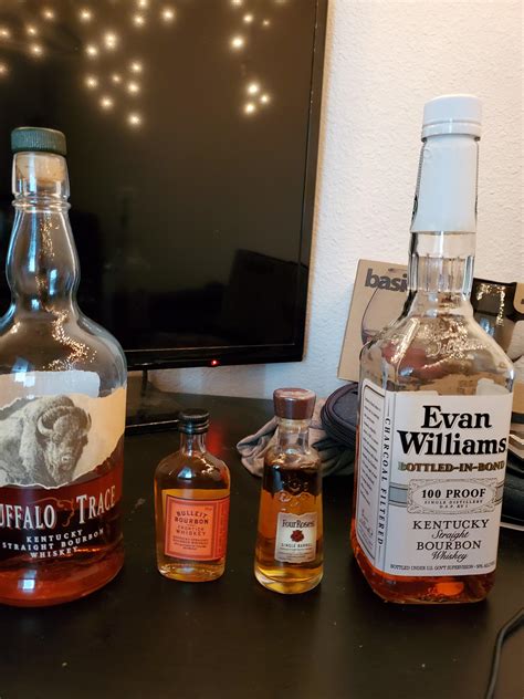 Blind Tasting Lineup For Tonight Buffalo Trace Bulleit Four Roses