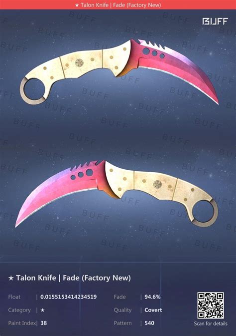 Talon Knife Fade 94 6 FN CSGO CS2 Video Gaming Gaming Accessories