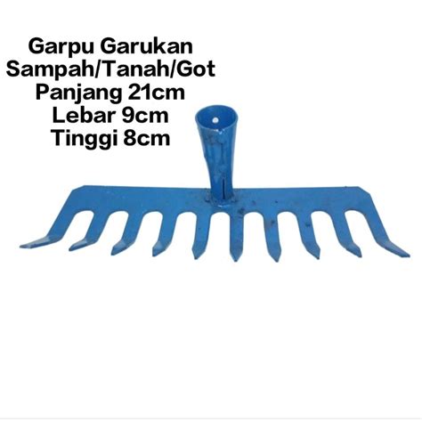 Jual Garpu Taman Besi L Dan Baris L Garukan Sampah Tanah Kebun