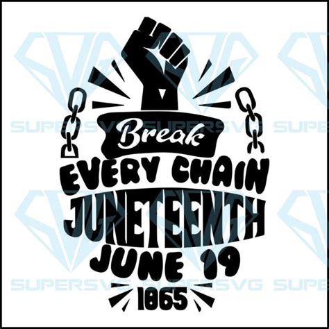 Juneteenth Freedom Emancipation Awareness Equality Independence Svg Dxf