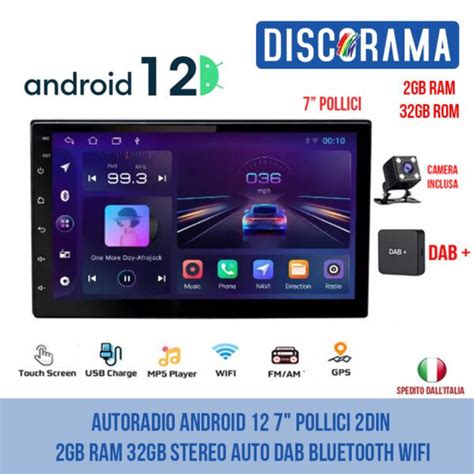 Autoradio Android Pollici Din Gb Ram Gb Stereo Auto Dab