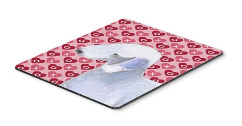 Bedlington Terrier Hearts Love And Valentine S Day Portrait Mouse Pad Hot Pad O Fruugo UK