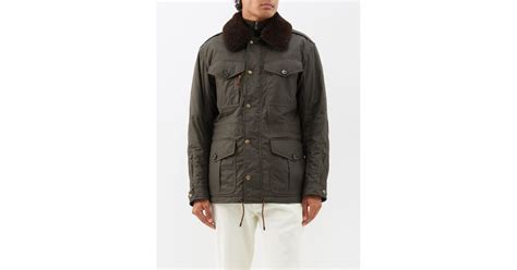 Ralph Lauren Purple Label Hamilton Waxed Cotton Field Jacket In Black