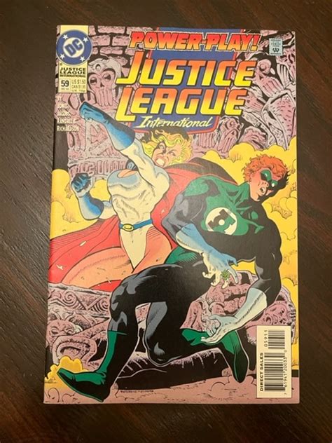 Justice League International Dc Bullet Logo Corner Box Variant