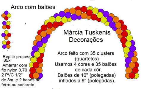 Arco De Bal O Colorido Como Fazer Ideias