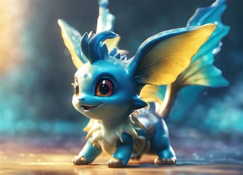 Eeveeloutions Vaporeon Realistic Variant Ai Generated Artwork