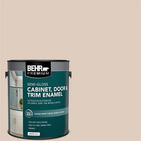 Behr Premium Gal N Stonewashed Brown Semi Gloss Enamel