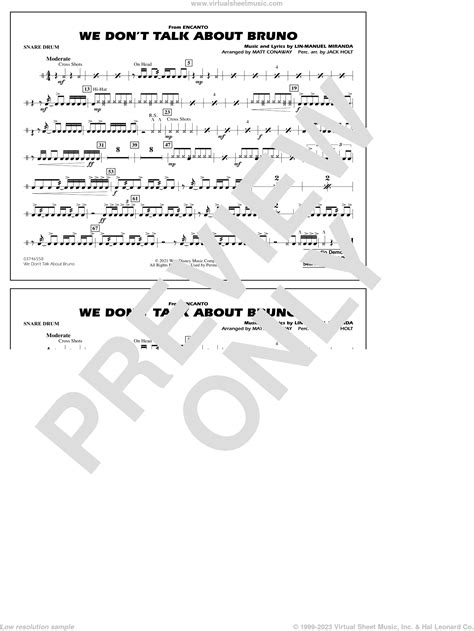 We Don T Talk About Bruno From Encanto Arr Conaway Sheet Music For