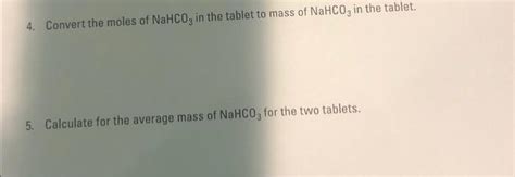 Solved Part B Analysis Of An Antacid Tablet Tablet Data Chegg