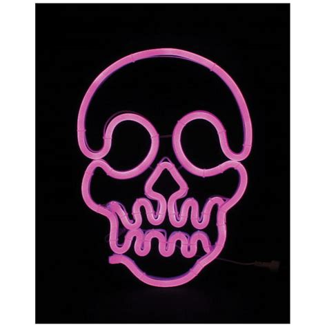 Celebrations 1TS04N14 Halloween Neon Skull, Purple, 14.5" x 10.5 ...