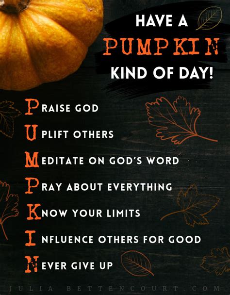 Pumpkin Devotional Writing Idea – Julia Bettencourt Blog