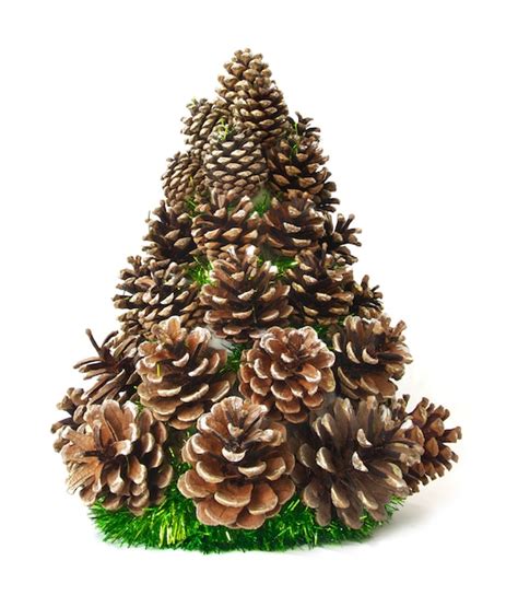 Premium Photo | Fir-tree from cones.