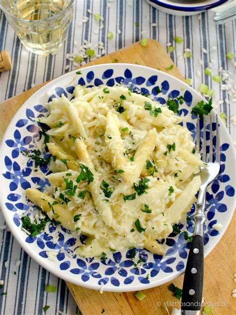 Spargelrisotto Mit Wei Em Spargel Nach Einem Basisrezept Von Jamie