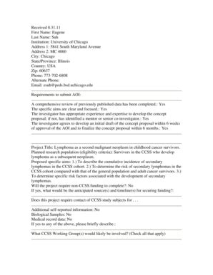 Fillable Online Lymphoma As Smn Ccss Fax Email Print Pdffiller