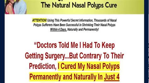 Nasal Polyps Treatment Miracle Tm Youtube