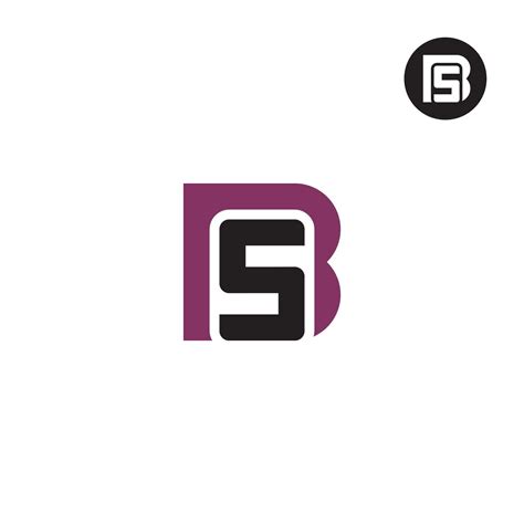 Letter BS Monogram Logo Design Vector 25752829 Vector Art at Vecteezy