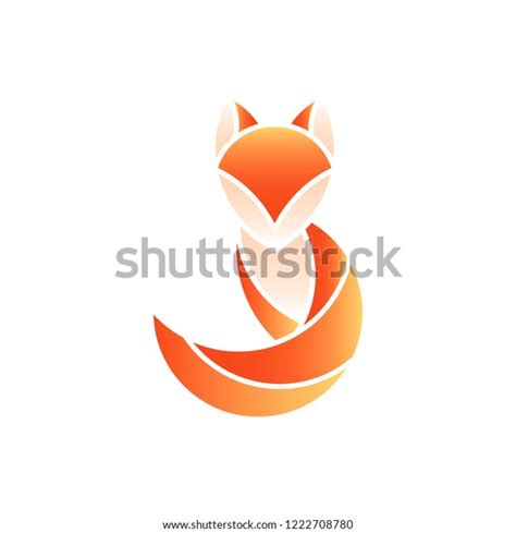 Cute Fox Animal Design Vector Stock Vector Royalty Free 1222708780