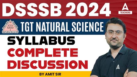 Dsssb I Tgt Natural Science Complete Syllabus Discussion By Amit