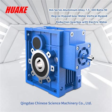 High Torque Low Speed Km Series Hypoid Helical Gear Motor Degree