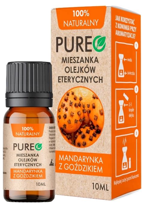 PUREO Mandarynka z goździkiem naturalny olejek eteryczny 10 ml