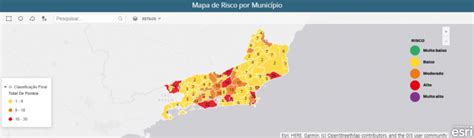 Covid 19 Estado do RJ não tem municípios risco muito alto ou muito