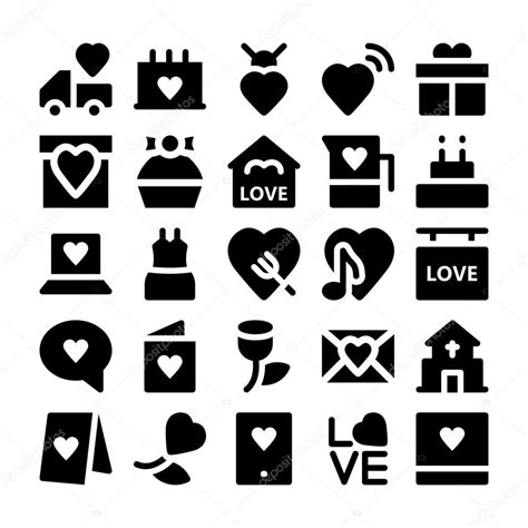 Amor And Romance Vector Iconos 2 Vector Gráfico Vectorial © Vectorsmarket Imagen 103226246