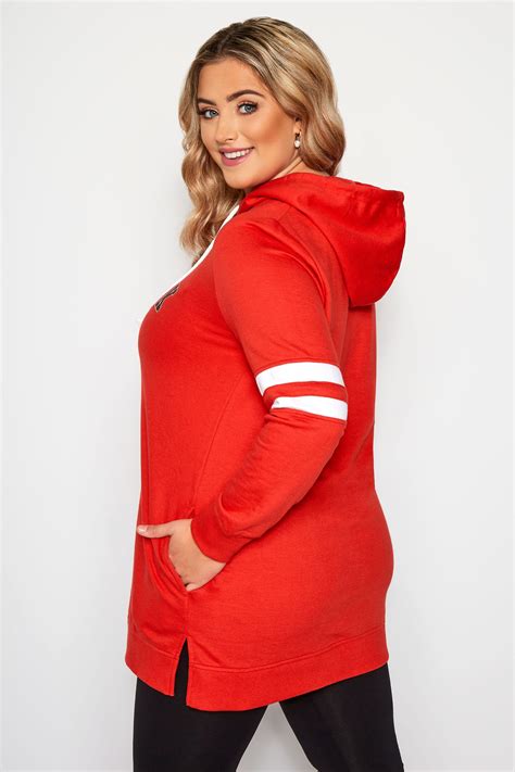 Sudadera roja "New York". Tallas grandes 44 a 64 | Yours Clothing
