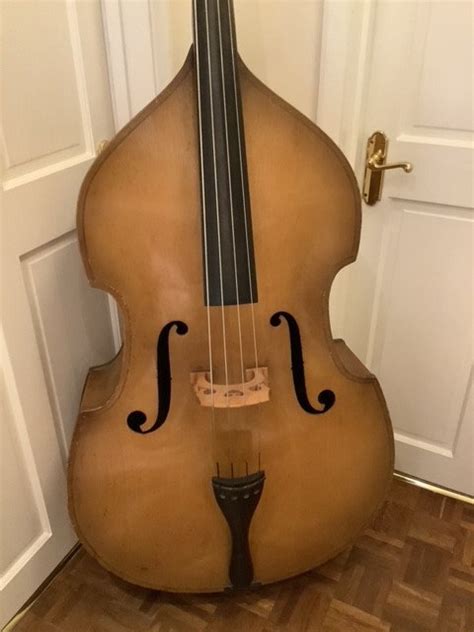 1950s Czech Blonde Swellback Doublebass 3 4 The Double Bass Room Selling Quality Antique