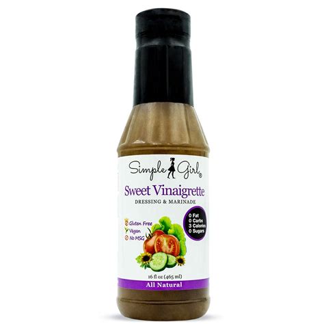 Simple Girl Sweet Vinaigrette Sugar Free Salad Dressing 16 Oz Diabetic Fr Ebay