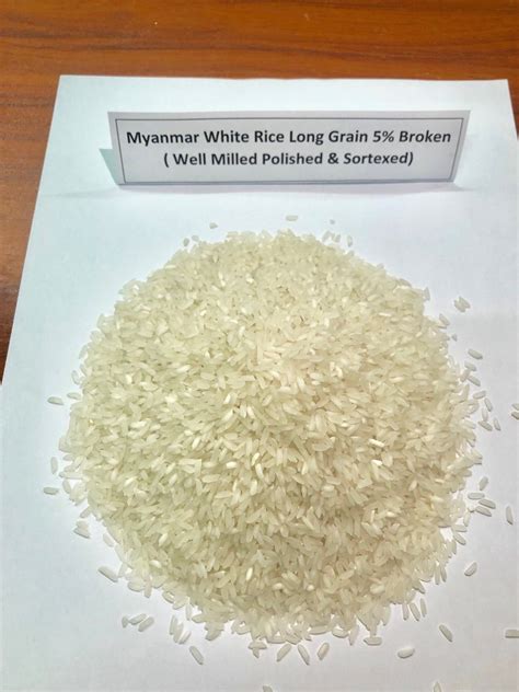 Myanmar Long Grain White Rice 5 Broken Wakhema