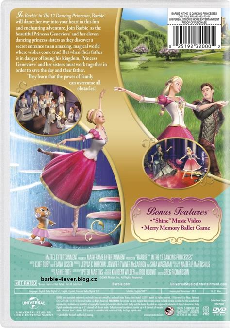 Barbie In The Dancing Princesses New Dvd Artwork Barbie Movies