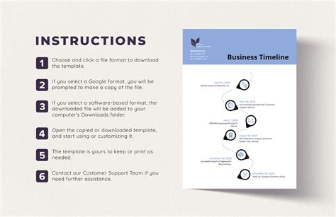 Business Timeline Template in Google Docs, Word, Apple Pages ...