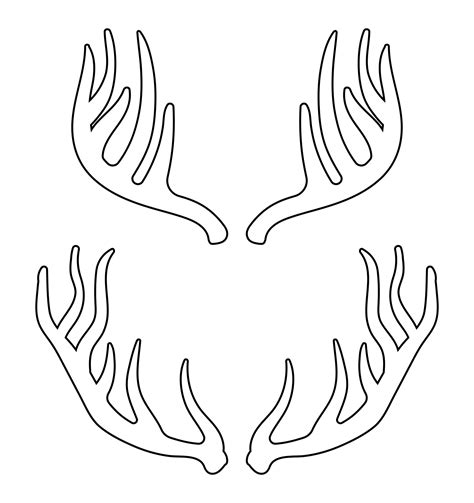 printable reindeer antlers 7