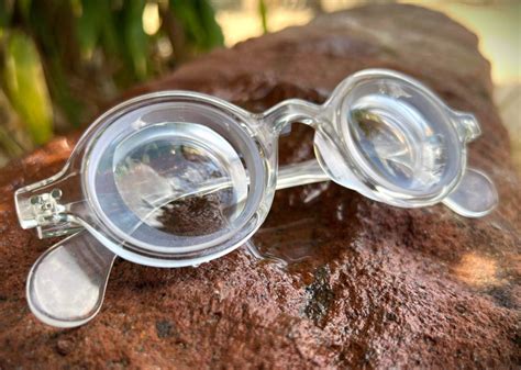 Round Transparent High Myopic Glasses Very Thick Biconcave Myodisc