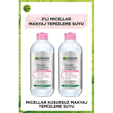 Garnier Micellar Kusursuz Makyaj Temizleme Suyu Ml X Adet