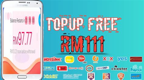 CARA DAPAT KAN TOPUP RM5 KE RM111 Terbaru2020 YouTube