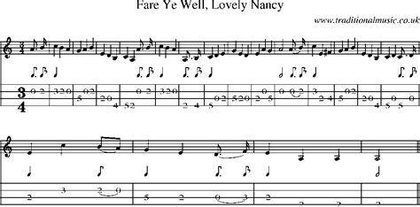 Mandolin Tab And Sheet Music For Songfare Ye Well Lovely Nancy