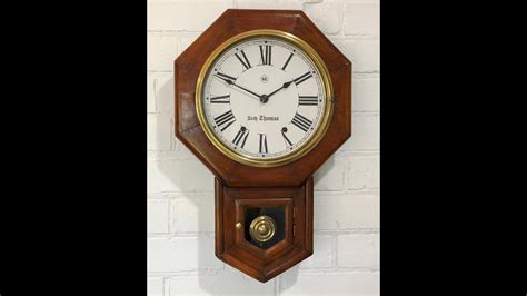 Original Antique Seth Thomas Chime Wall Clock Item 1952 Adelaide Clocks Youtube