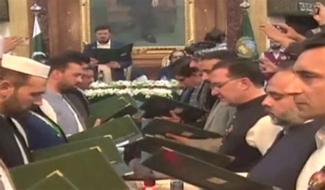 Khyber Pakhtunkhwa Cabinet Sworn In Members Take Oath For Governance